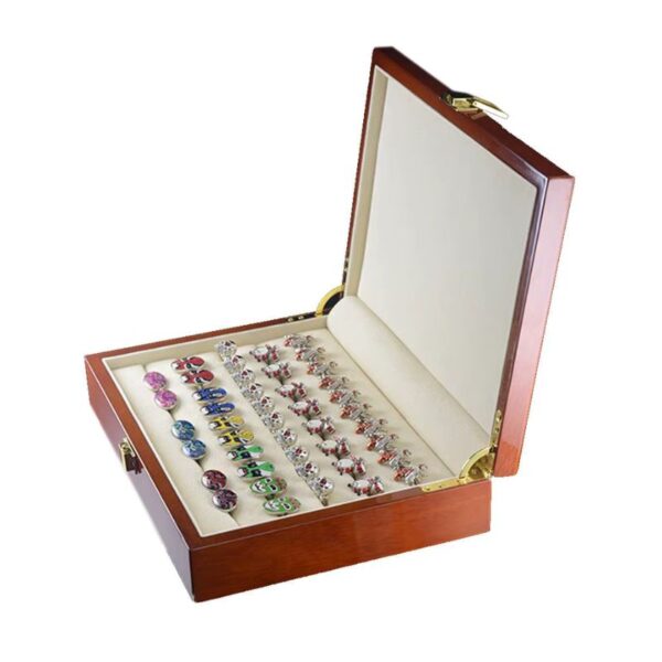 Coffret boutons de manchette en bois