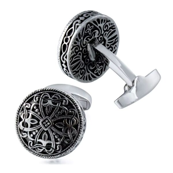 bouton de manchette napoléon argent