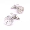 boutons de manchette balle de cartouche argent