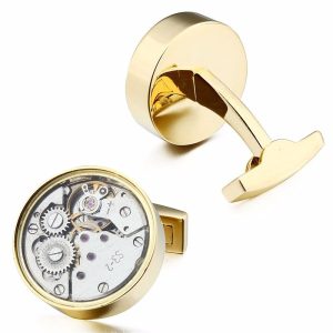 Boutons De Manchette Dorés Personnalisés - Motif Avocat/fruits - Acier Inoxydable Et Verre Cristal - 20x20 Mm - Pour Smoking, Cadeau Homme