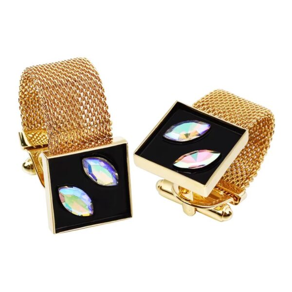 Bouton de manchette femme chaîne élégante