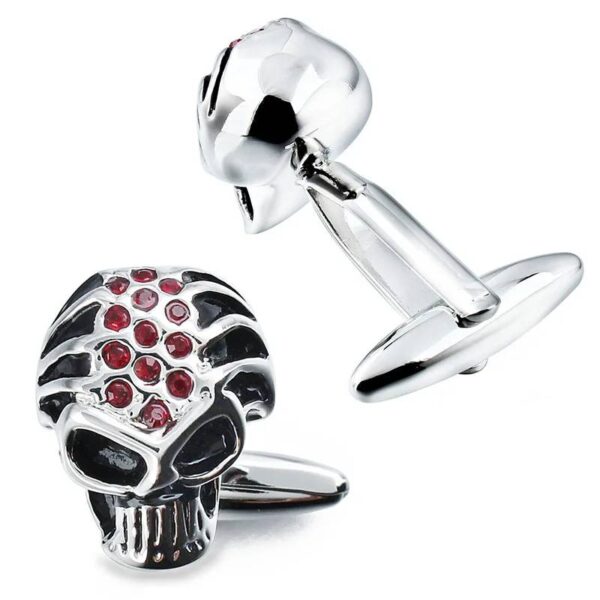Boutons de manchette fantaisie tête de mort