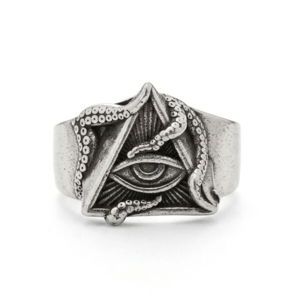 bague de franc-maçonnerie motif œil