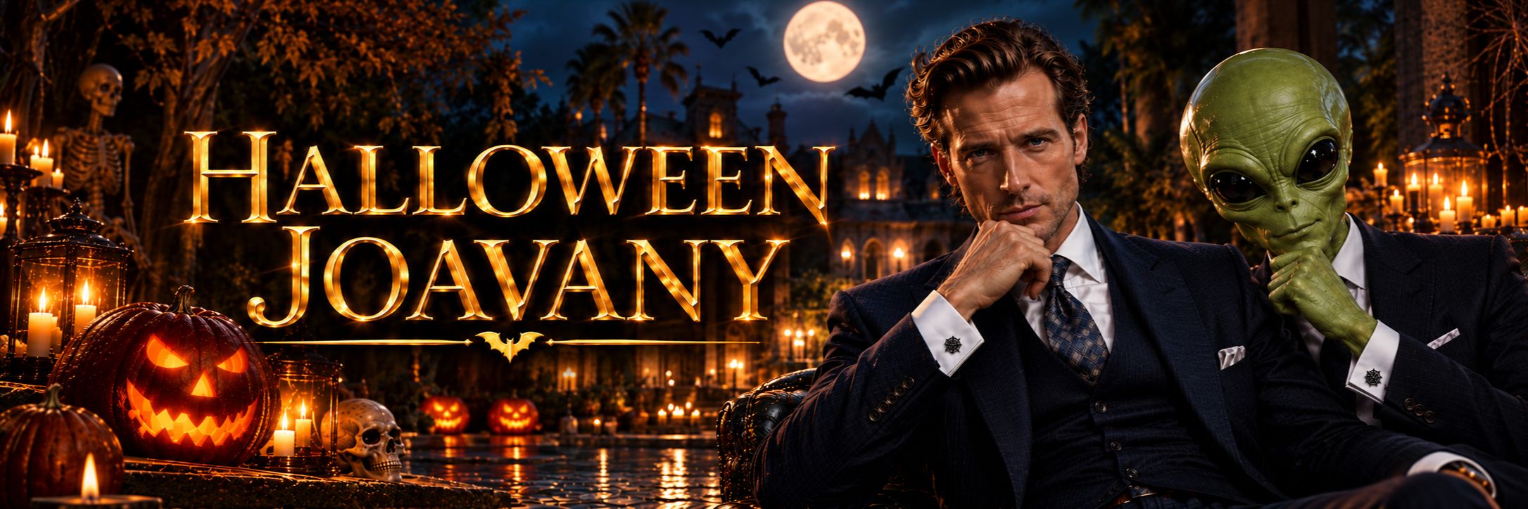 Collection de boutons de manchette Halloween Joavany